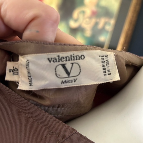 Vtg VALENTINO dress Brown - Picture 5 of 10